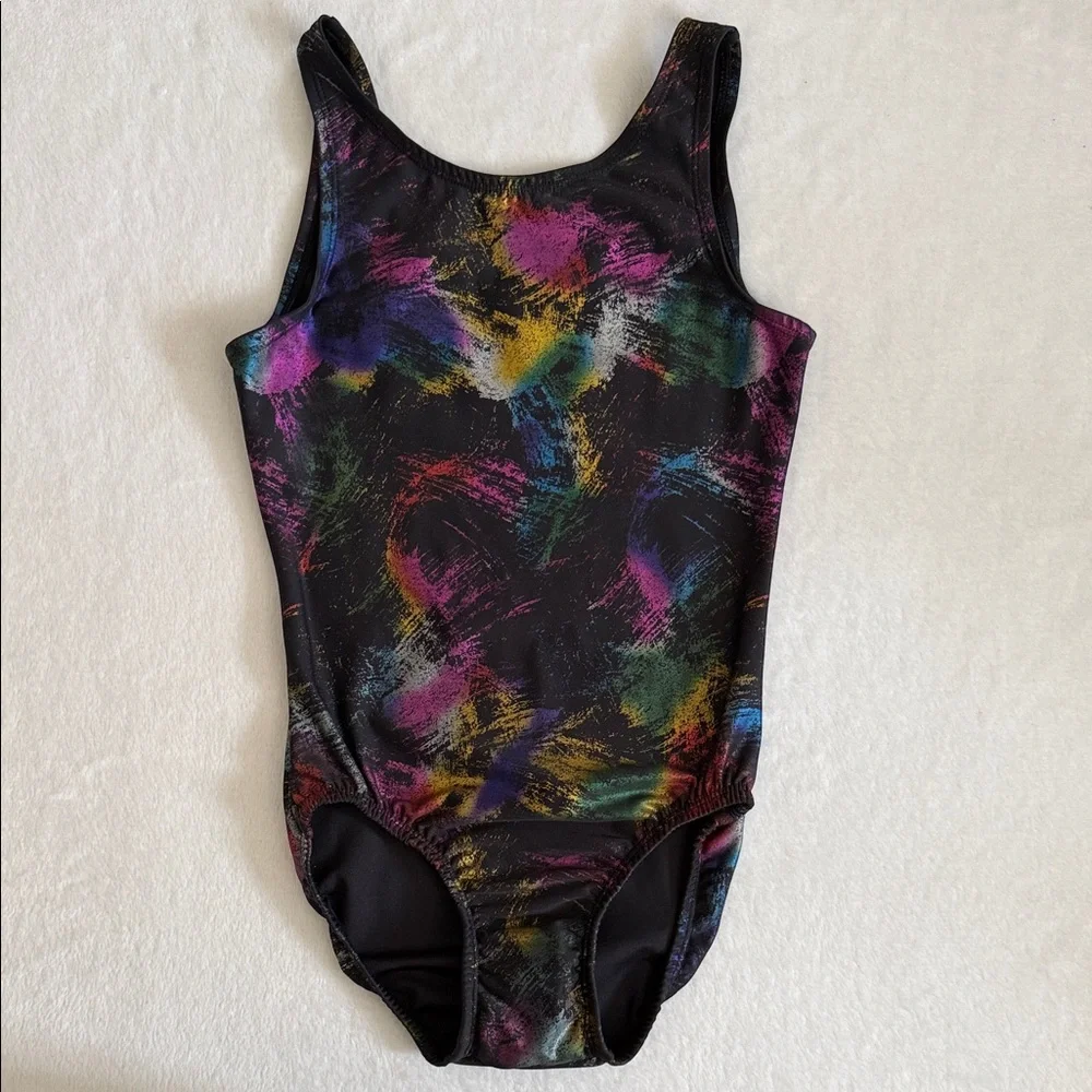 {VTG} Leo's Dancewear | Dance Leotard Black/Multicolor Iridescent (CL)